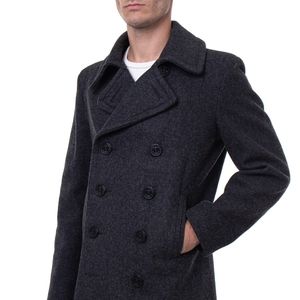 Schott Slim Dark Grey Peacoat 751 small